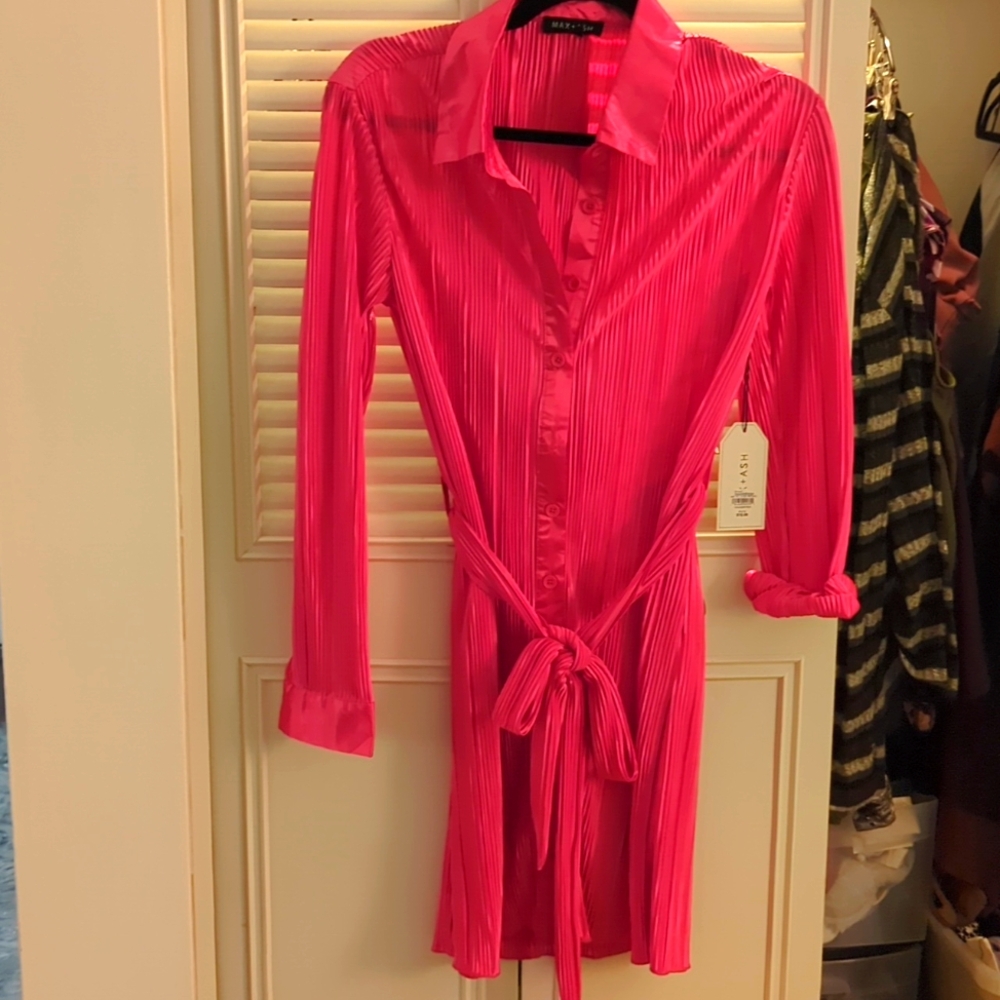 Hot pink dress